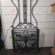 Art Deco coat rack wardrobe in wrought iron from the 1930s.