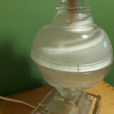 Pieds de lampe style Médicis balustre en verre souffé  et moulé