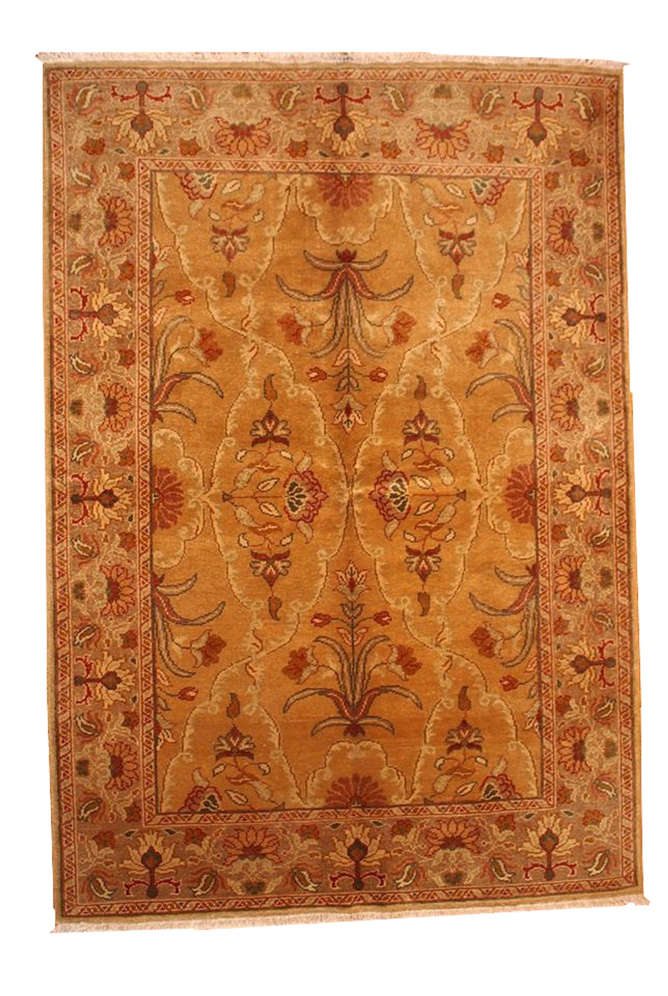 Vintage turkish sivas handmade carpet 122cm x 183cm 1980s