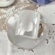 Set of 5 iridescent harlequin espresso coffee cups