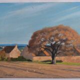 Claude PALLOT (1901-1987) "The hamlet" oil on panel signed