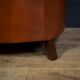 Chaise club en cuir de mouton