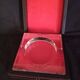 Art Deco crystal ashtray, in its presentation box, in new condition.