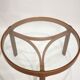 Tables basses gigognes en verre et teck