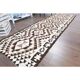 Vintage Turkish Oushak Handmade Wool Cotton White Runner Rug 100x334