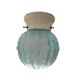 Art Deco glass and porcelain ball ceiling light