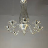 Colourless Venetian glass lustre from Murano circa 1930