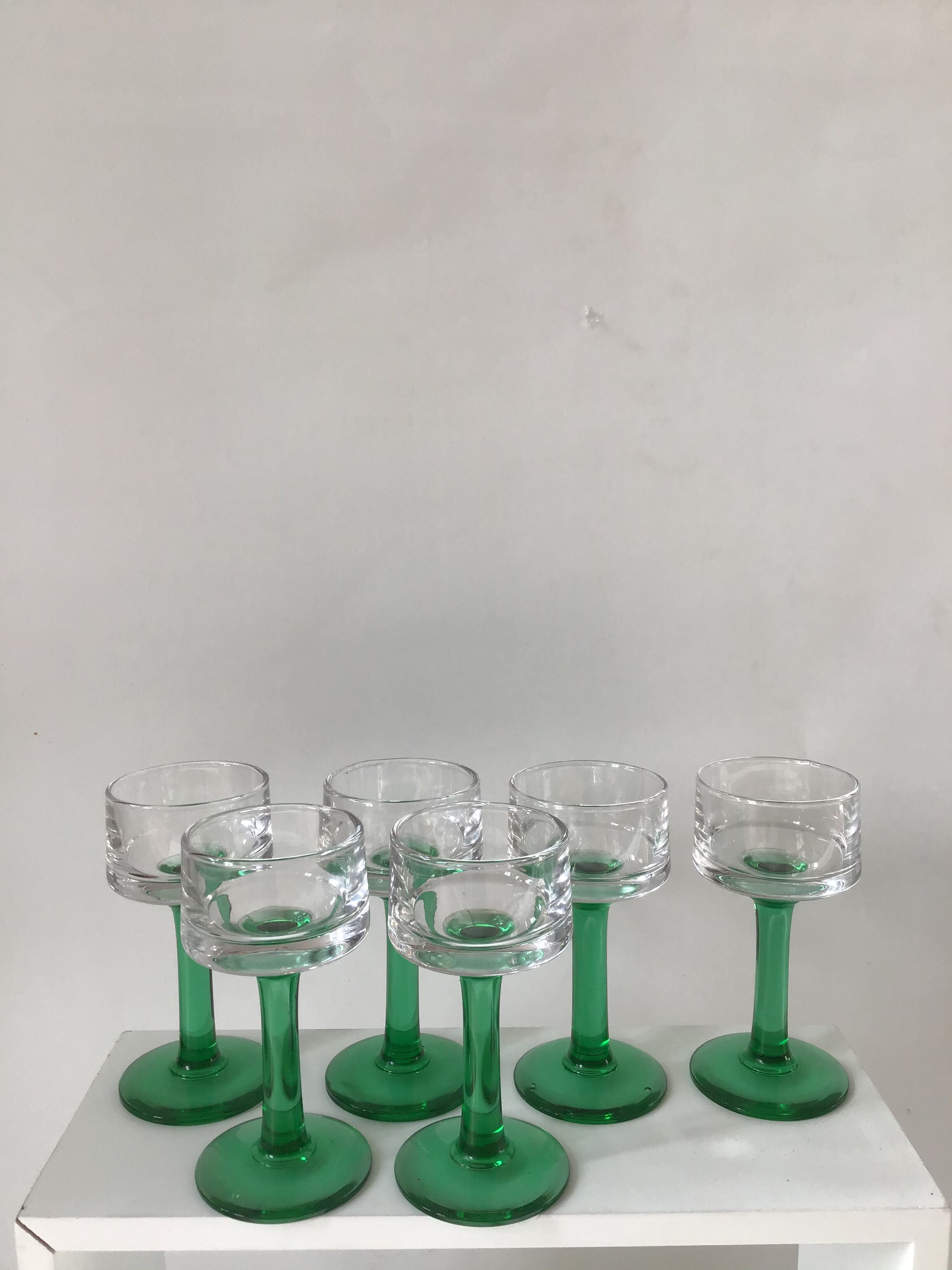 6 verres d’Alsace années 70