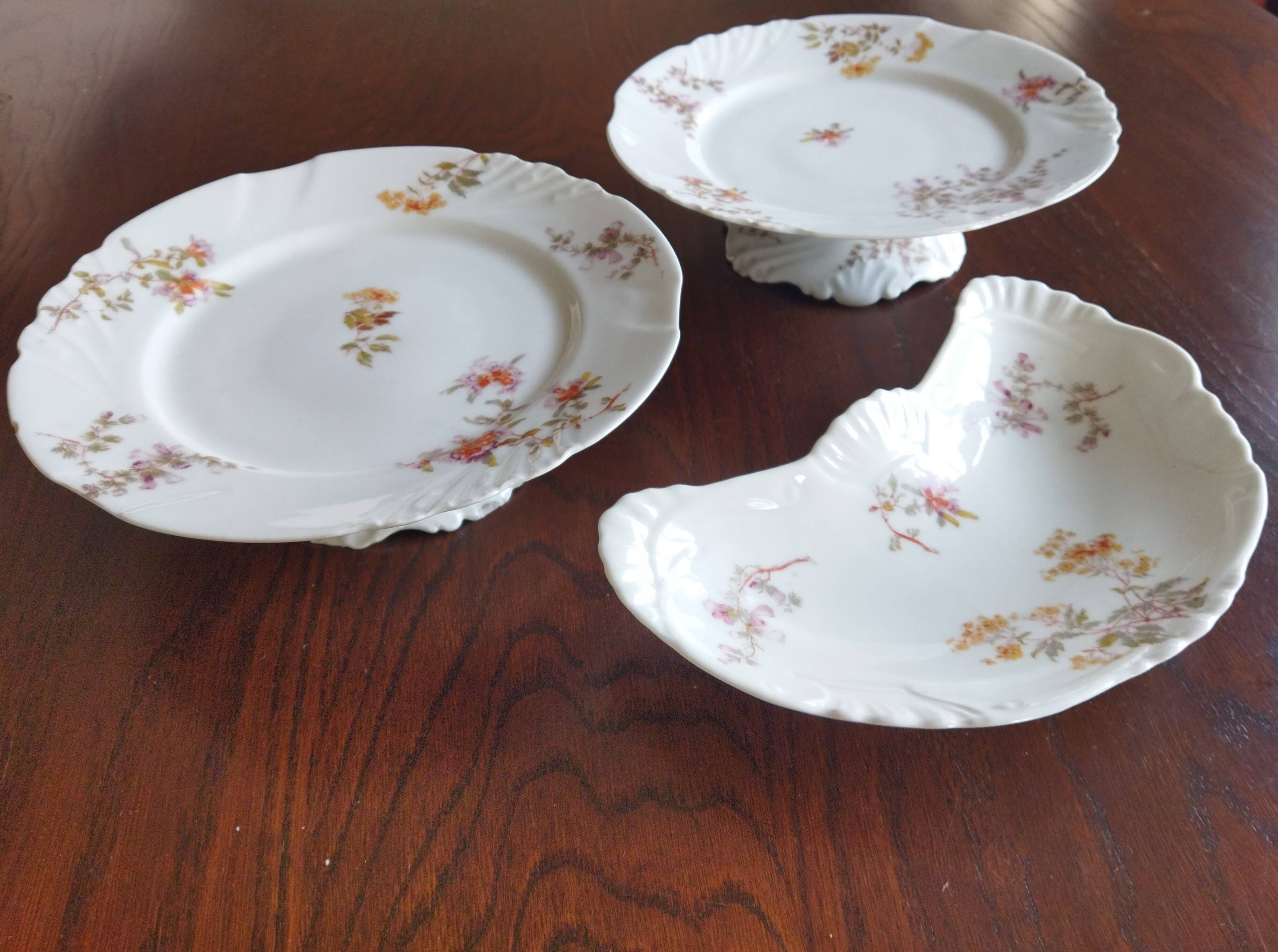 Porcelain mignardise service by Jean Pouyat (ca. 1900) Limoges