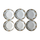 6 Dessert plates Orchies Moulins des loups, early 20th