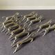 Vintage silver metal horse knife holder