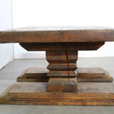 Brutalist elm coffee table