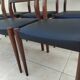 6 vintage teak chairs from the 1960s, Scandinavian Danish.