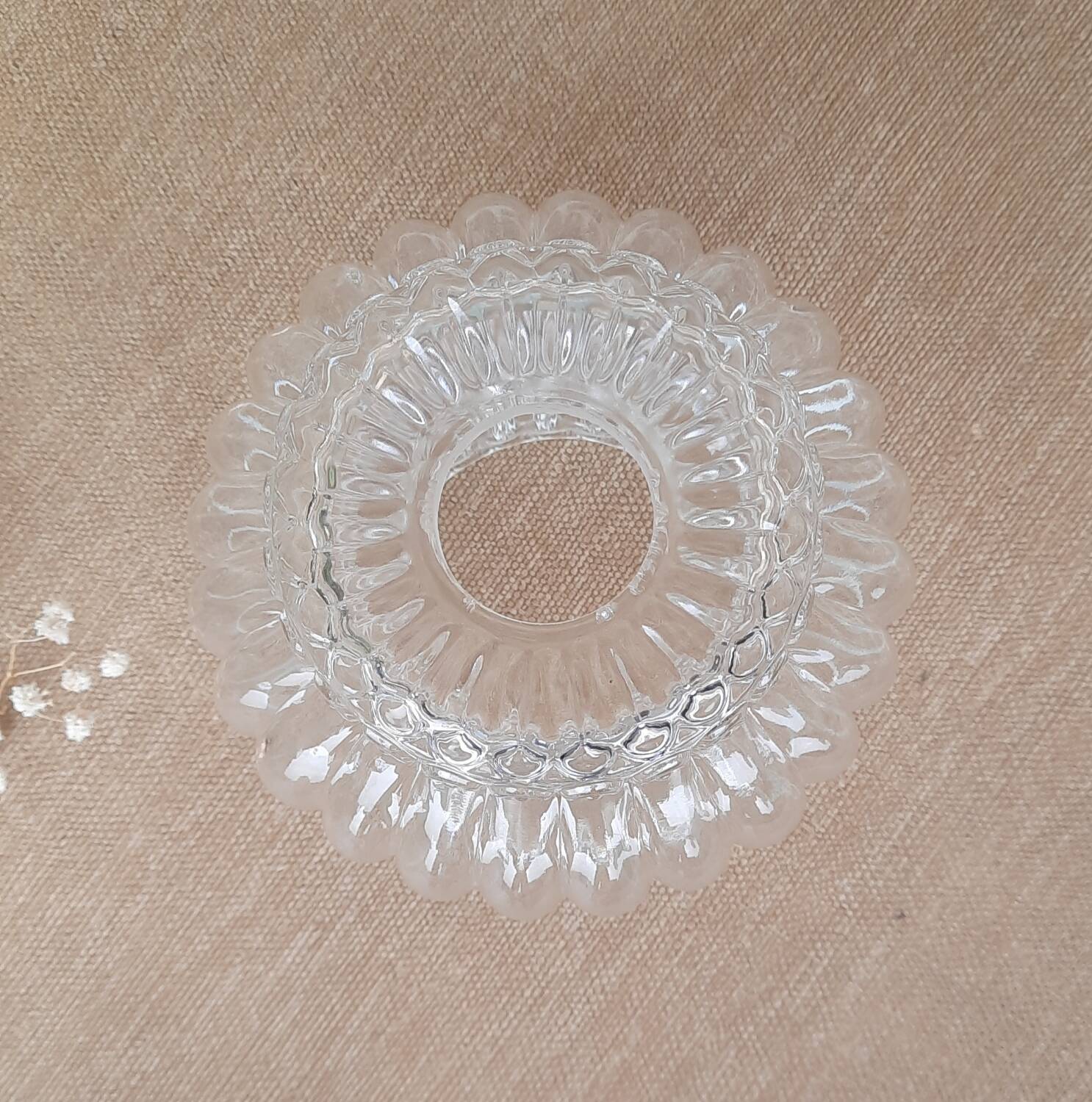 Antique glass lampshade