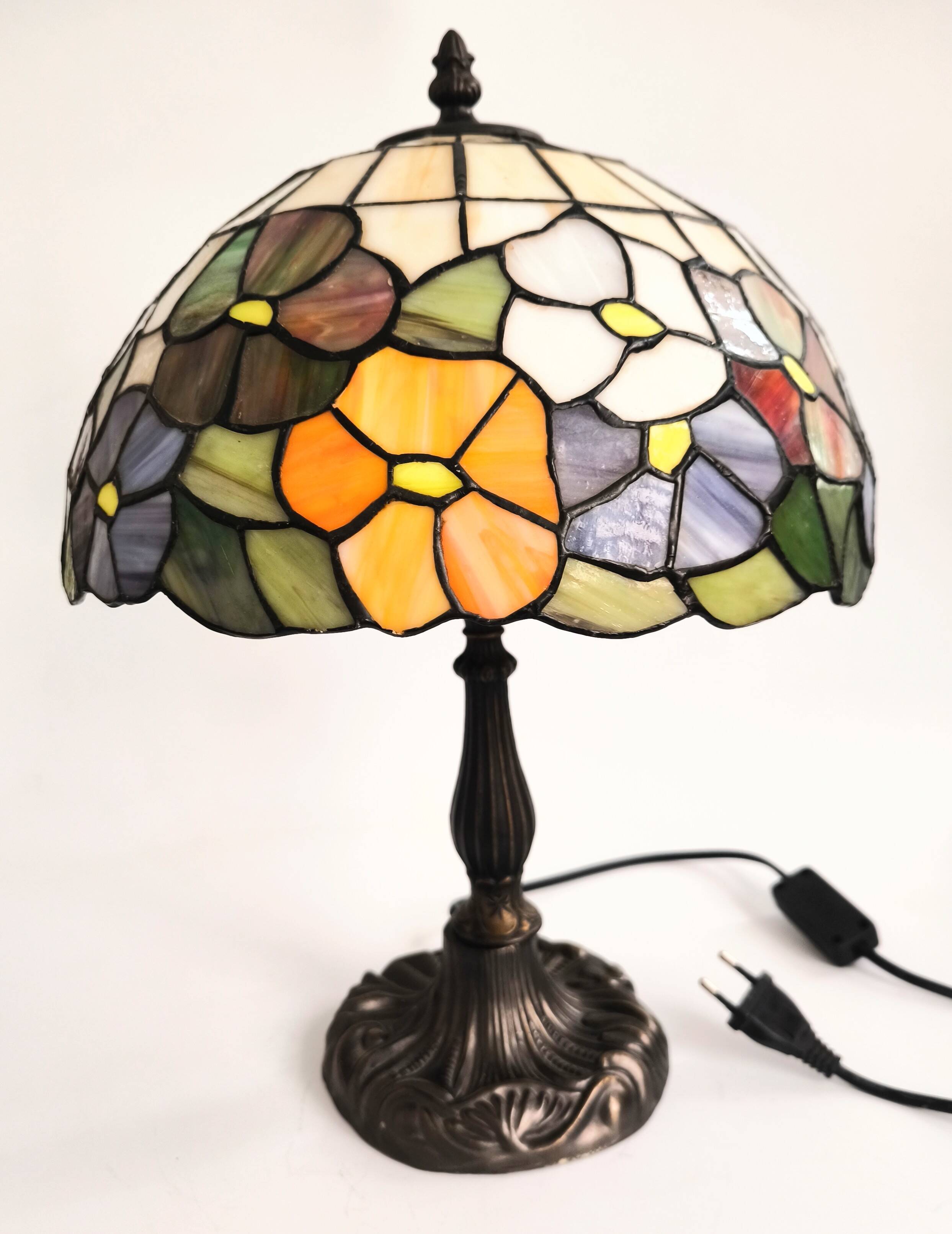 Lampe style Tiffany, années 1980