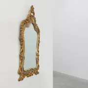 Florentine Style Gilt Mirror with Acanthus Scrolls, Italy, 20th Century