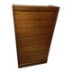 50s-60s double curtain filing cabinet in oak