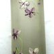 Large vase art nouveau opaque glass emaille legras: violet seedlings