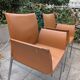 Paire de fauteuils Lia par Roberto Barbieri pour Zanotta — Cuir cognac