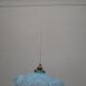 Suspension opaline clichy bleu