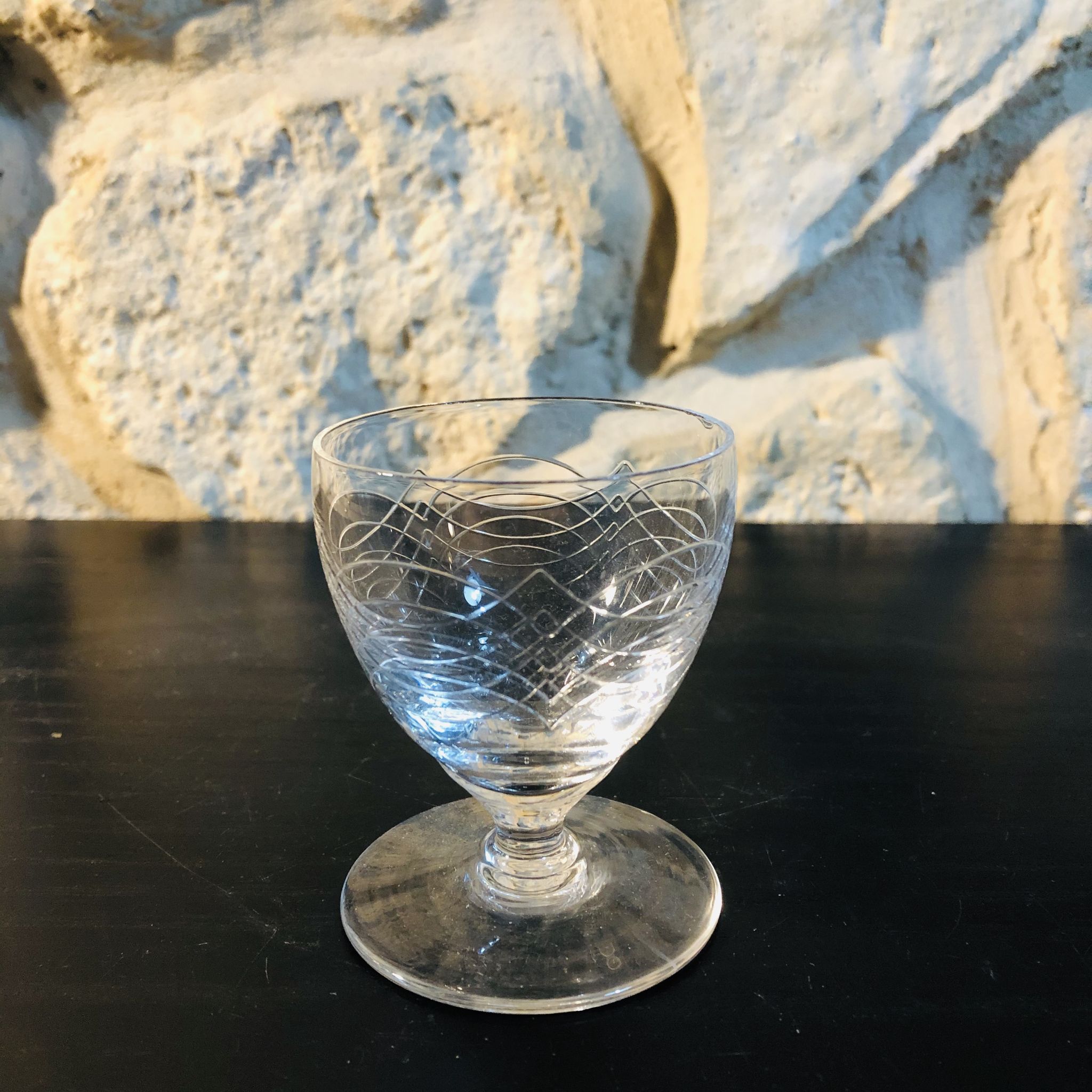 Lot de 4 verres en cristal