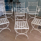 Set of garden seats, made of iron