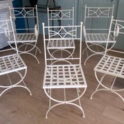 Set of garden seats, made of iron
