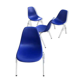 Lot de 4 chaise DSS par Charles & Ray Eames pour Vitra