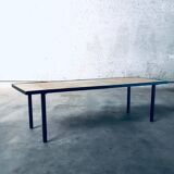 Mid-Century Minimalist Ceramic Tile Coffee Table, France, 1960s