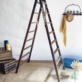 Old wooden painter's stepladder