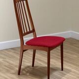 A Set Of Six Danish Dining Chairs (Original Condition And Uphosltery)