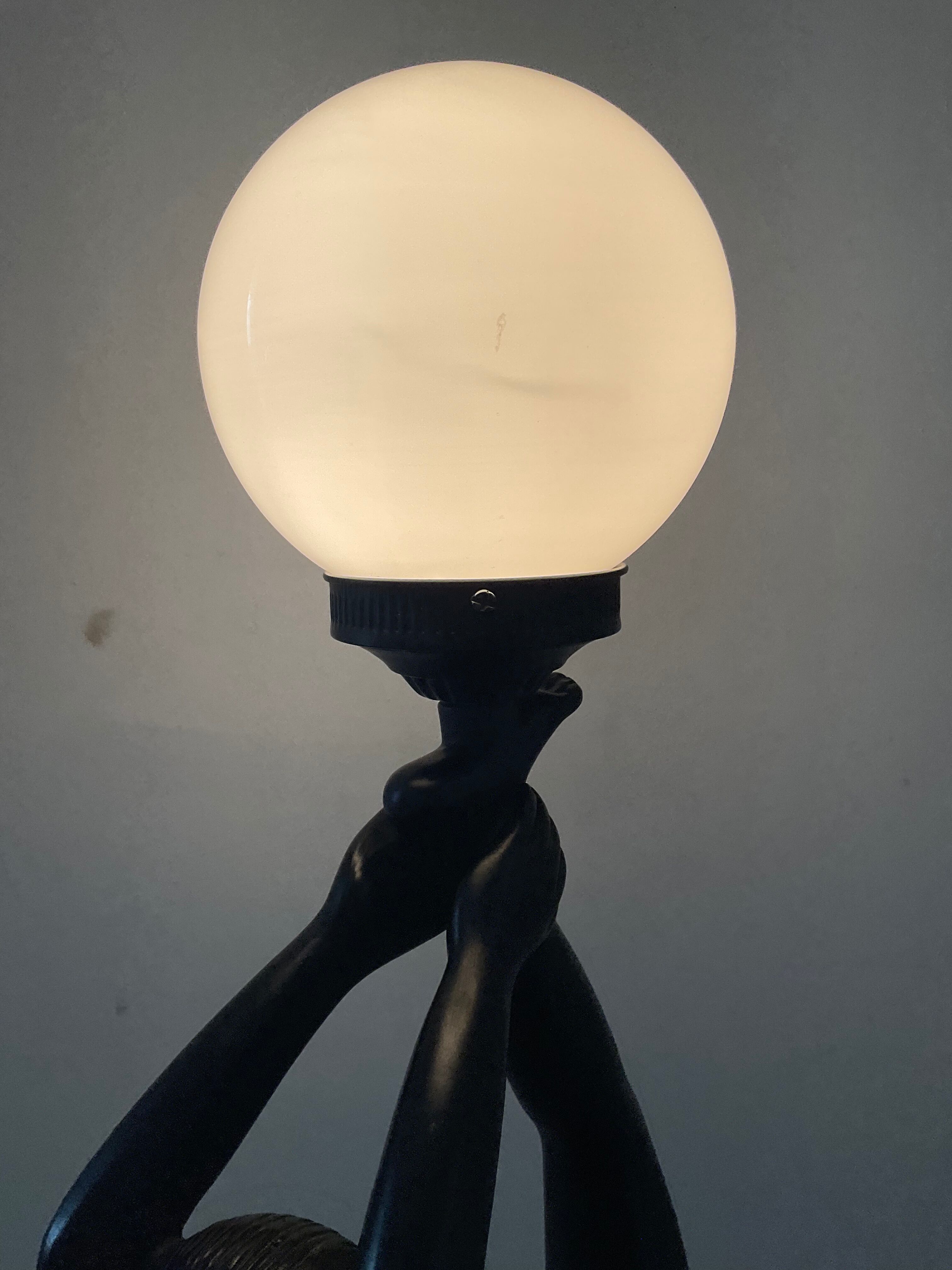 Vintage lamp Dancer of the 70s-80s Art Deco style