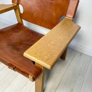 1950s Vintage Oak Spanish Chair by Børge Mogensen for Fredericia