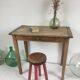 Carved wooden stool