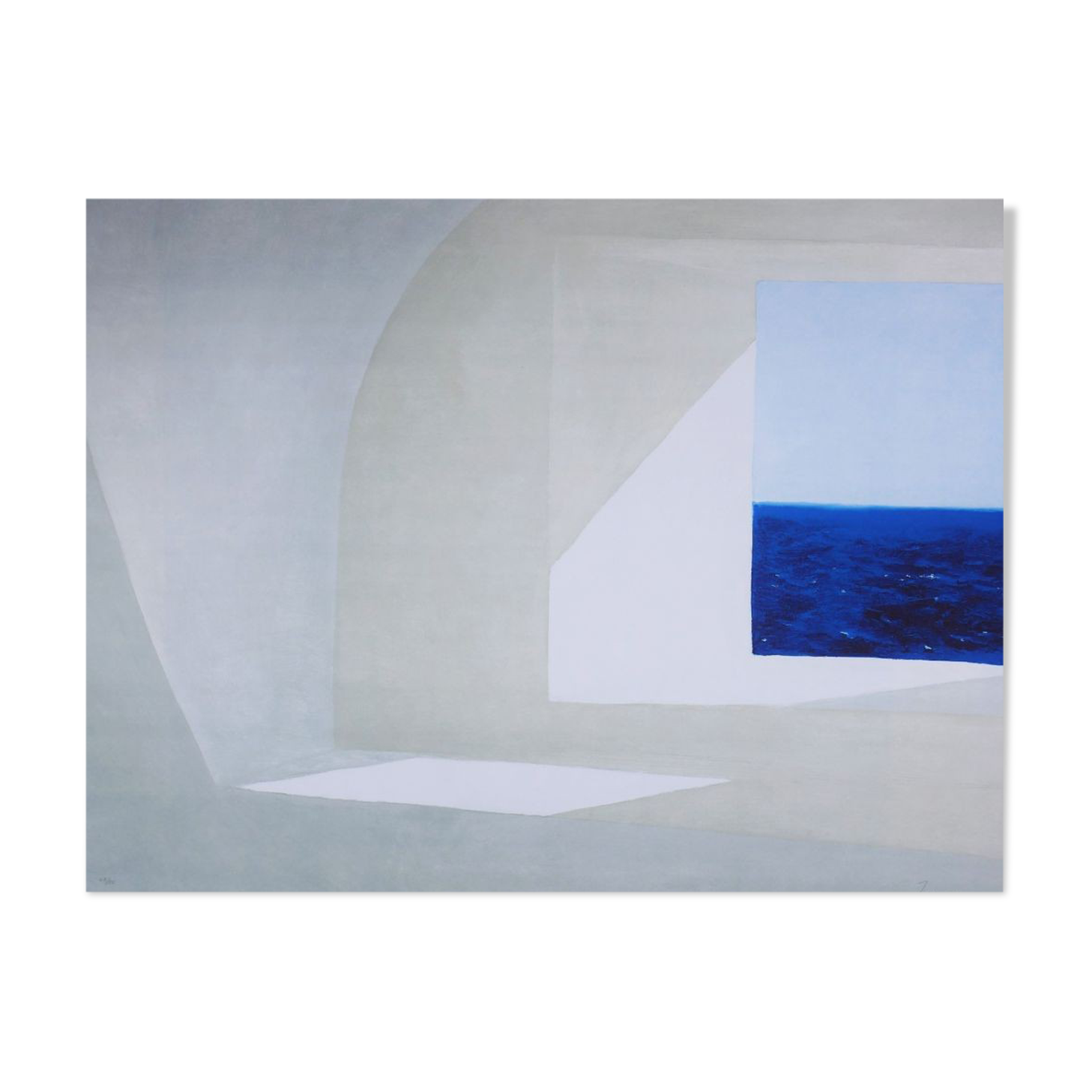 Larraz julio, in cuba, 2007. original lithograph signed