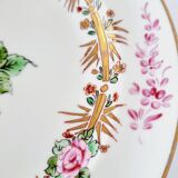 Porcelain plate from Limoges hand-decorated by A. Lanternier, from