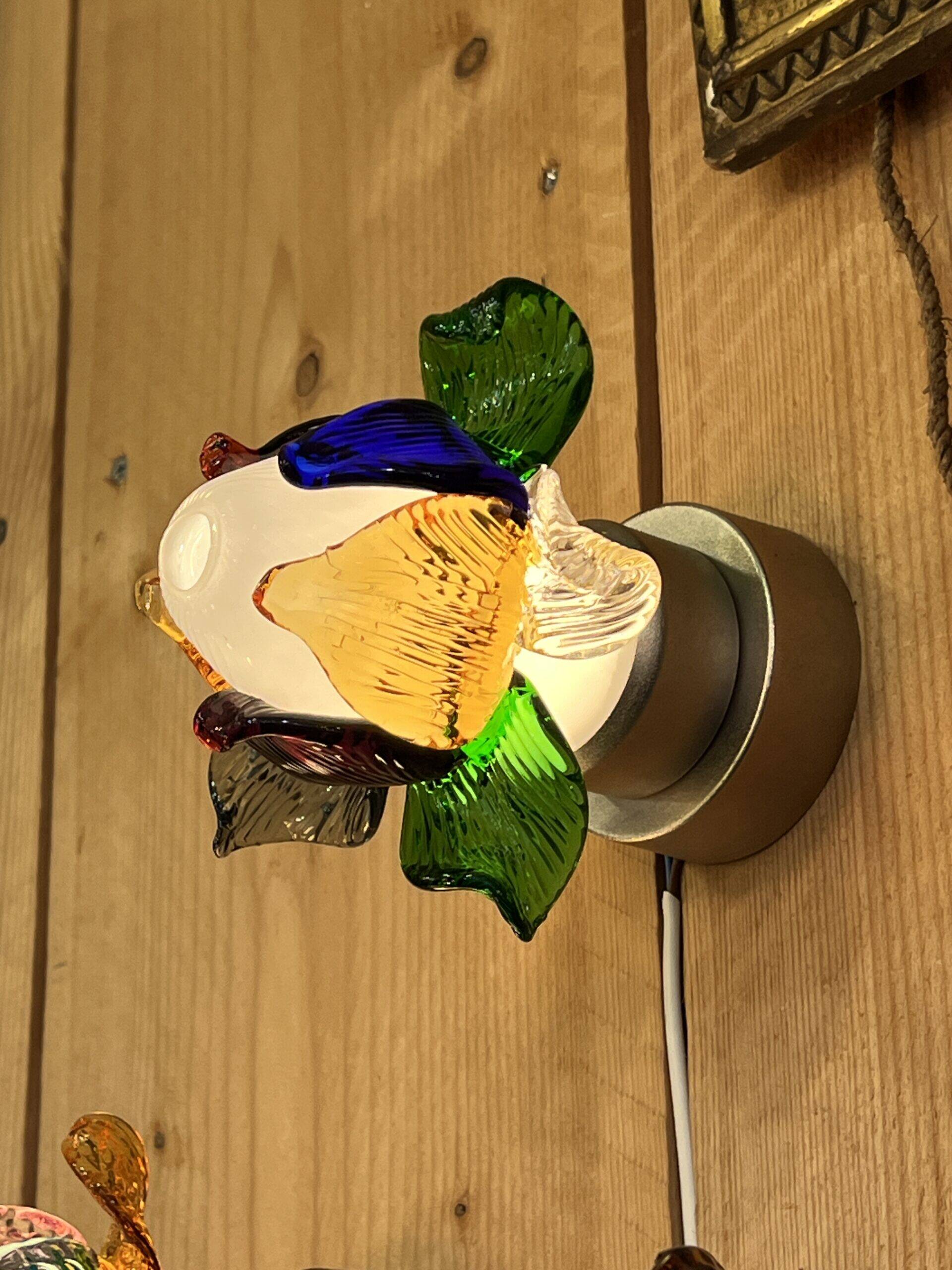 Rare series of 5 Murano Borek Sipek (1949-2016) flower-shaped sconces