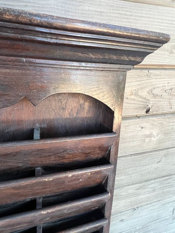 Antique wooden wall shelf