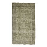 Turkish Anatolian Handmade Vintage Area Rug 210 cm x 105 cm