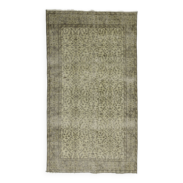 Turkish Anatolian Handmade Vintage Area Rug 210 cm x 105 cm