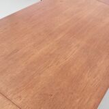Scandinavian teak desk with 2 flaps