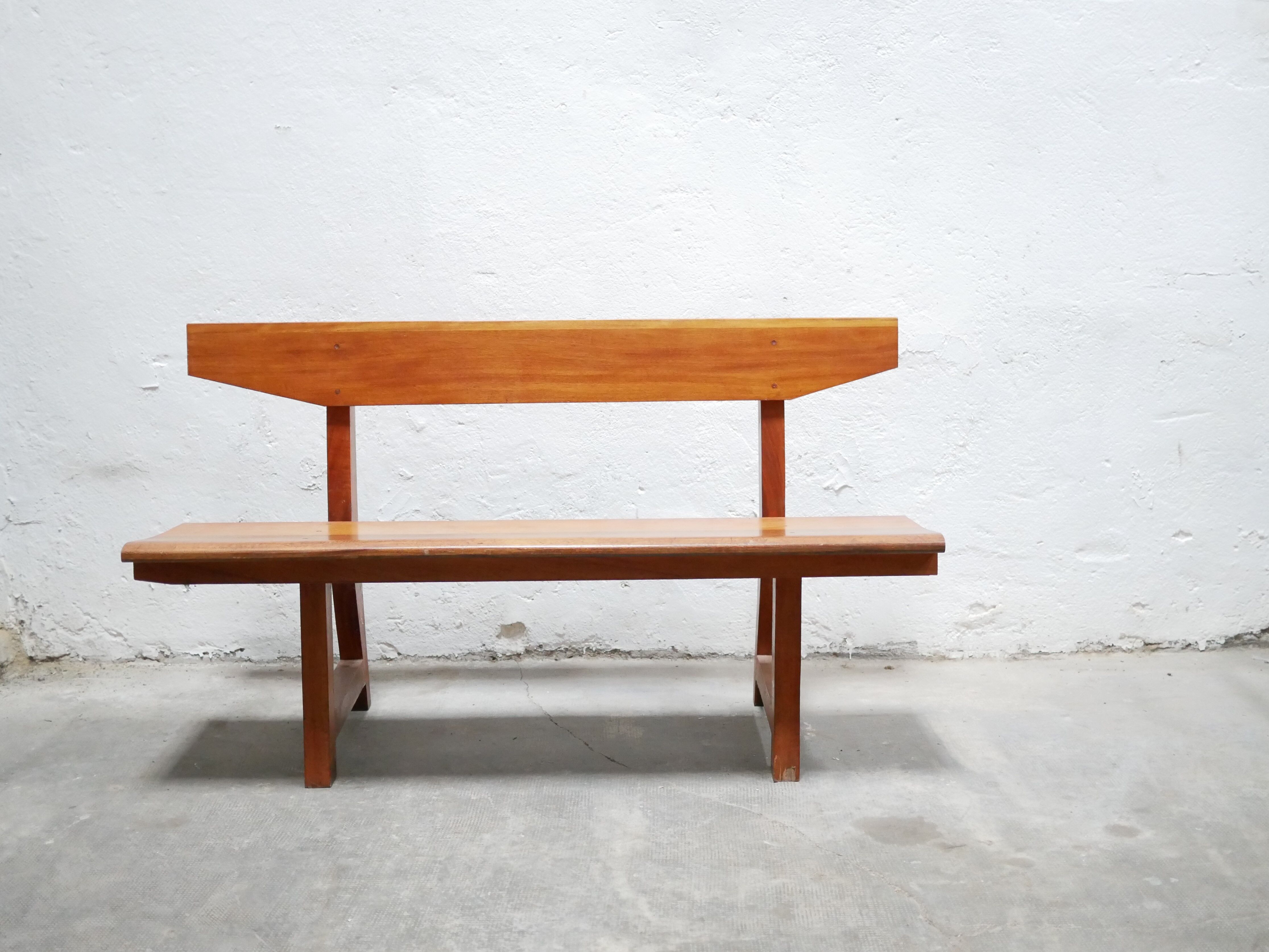Vintage wooden bench