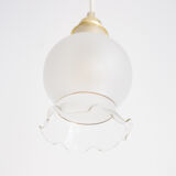 Pendant lamp from upcycled vintage glass lampshade