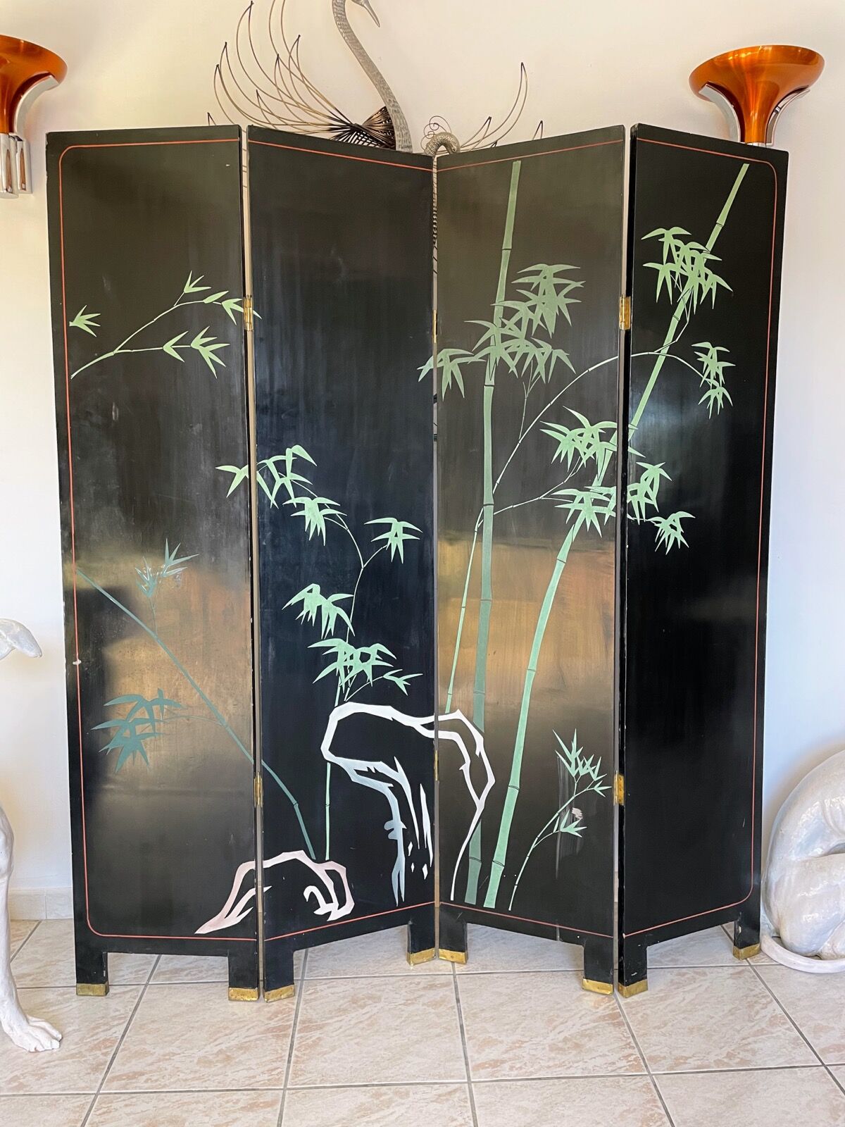 Coromandel style screen of the 60-70s