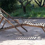 Chaise longue en bois