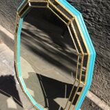 Mirror blue and gold 65x90cm