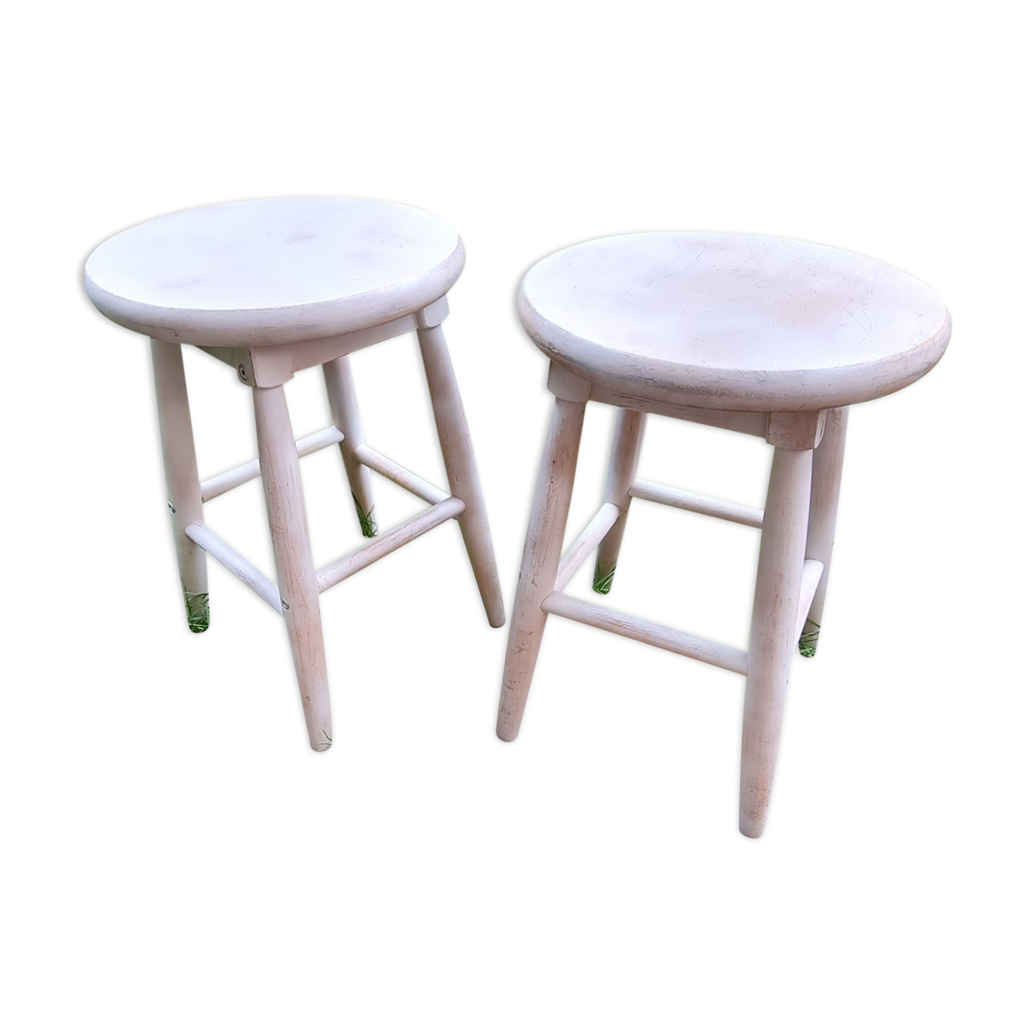 Pair of wooden stools