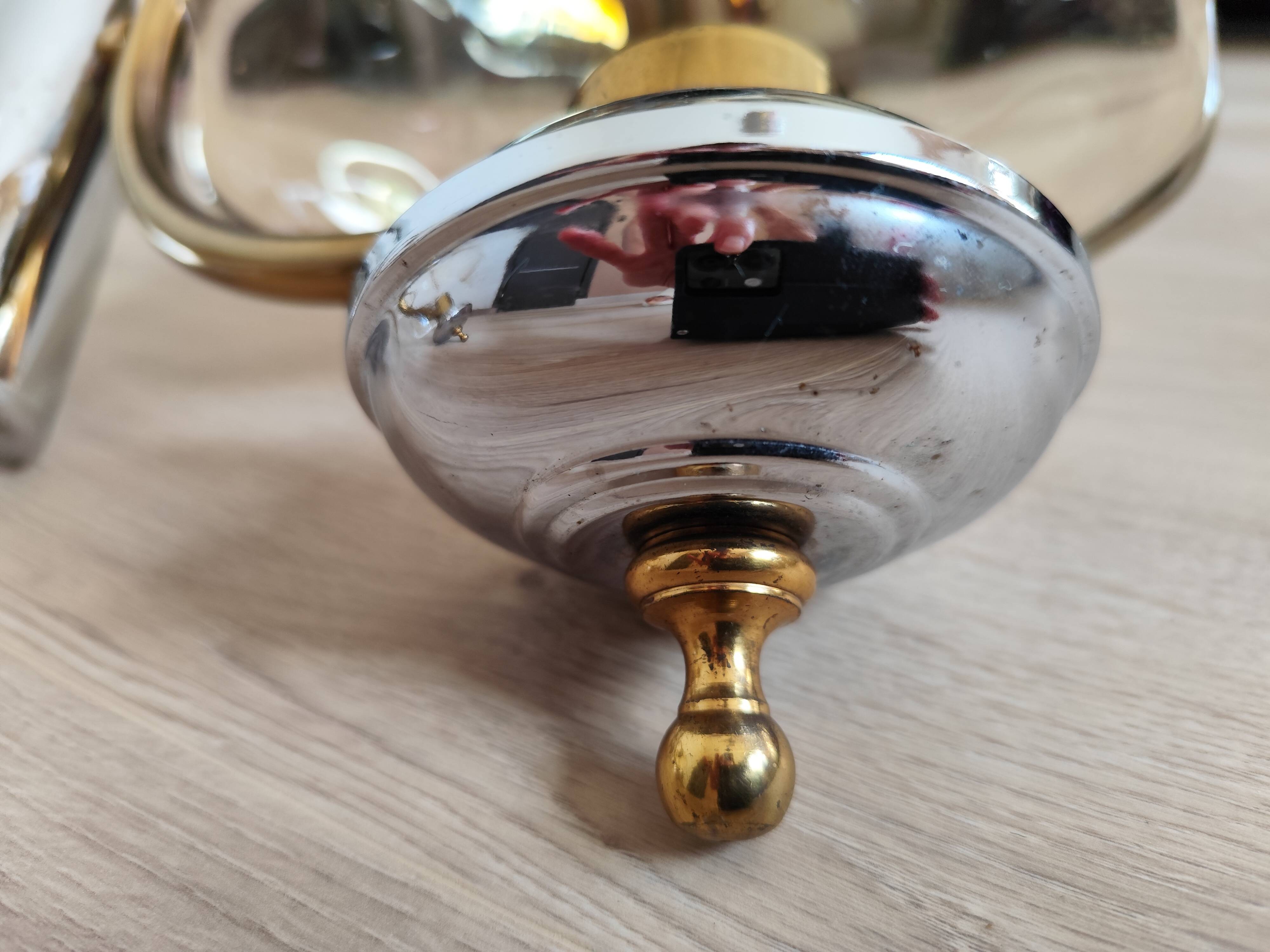 Pair of vintage tulip wall lights from the 70s