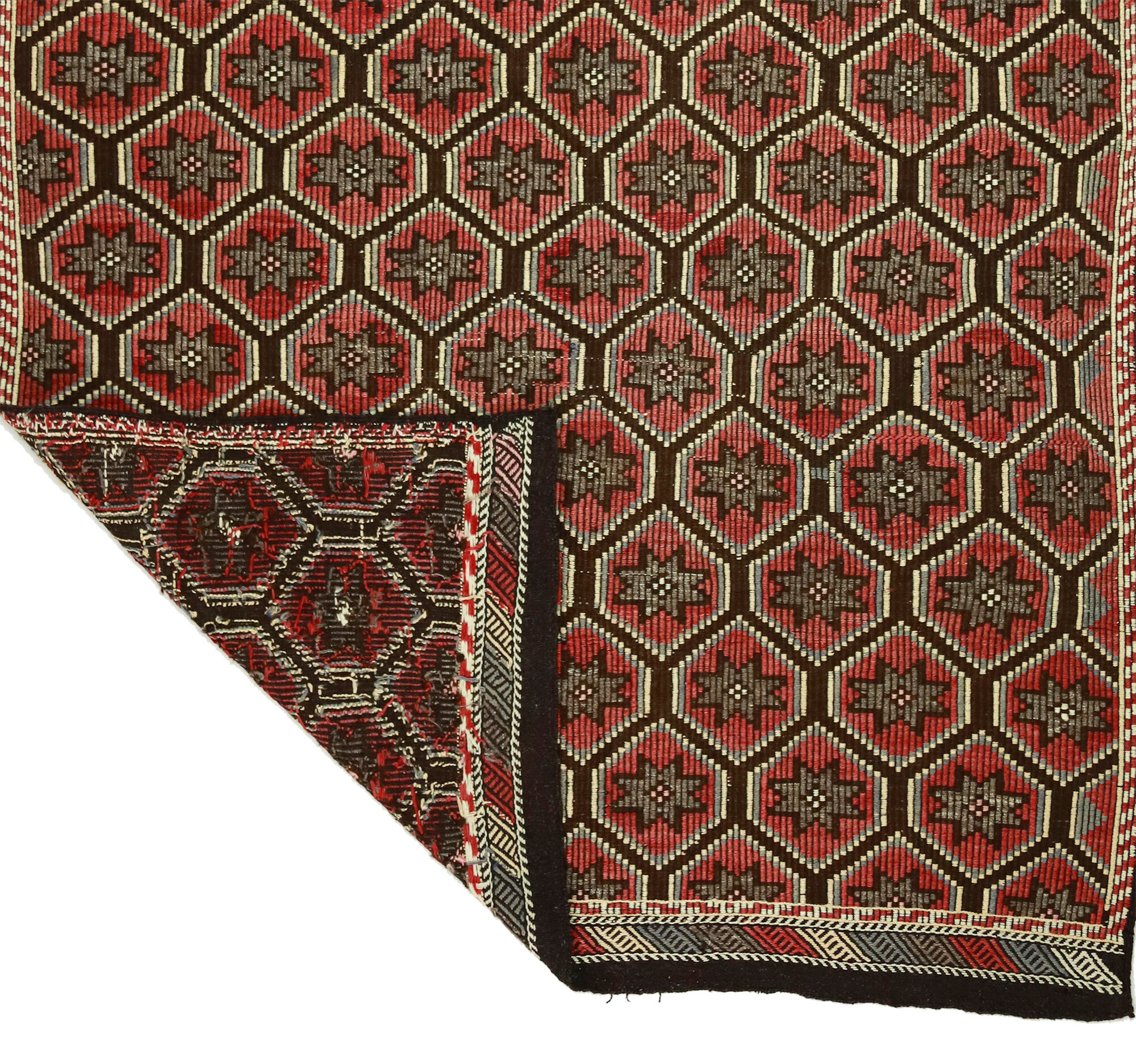Anatolian handmade kilim rug 290 cm x 172 cm