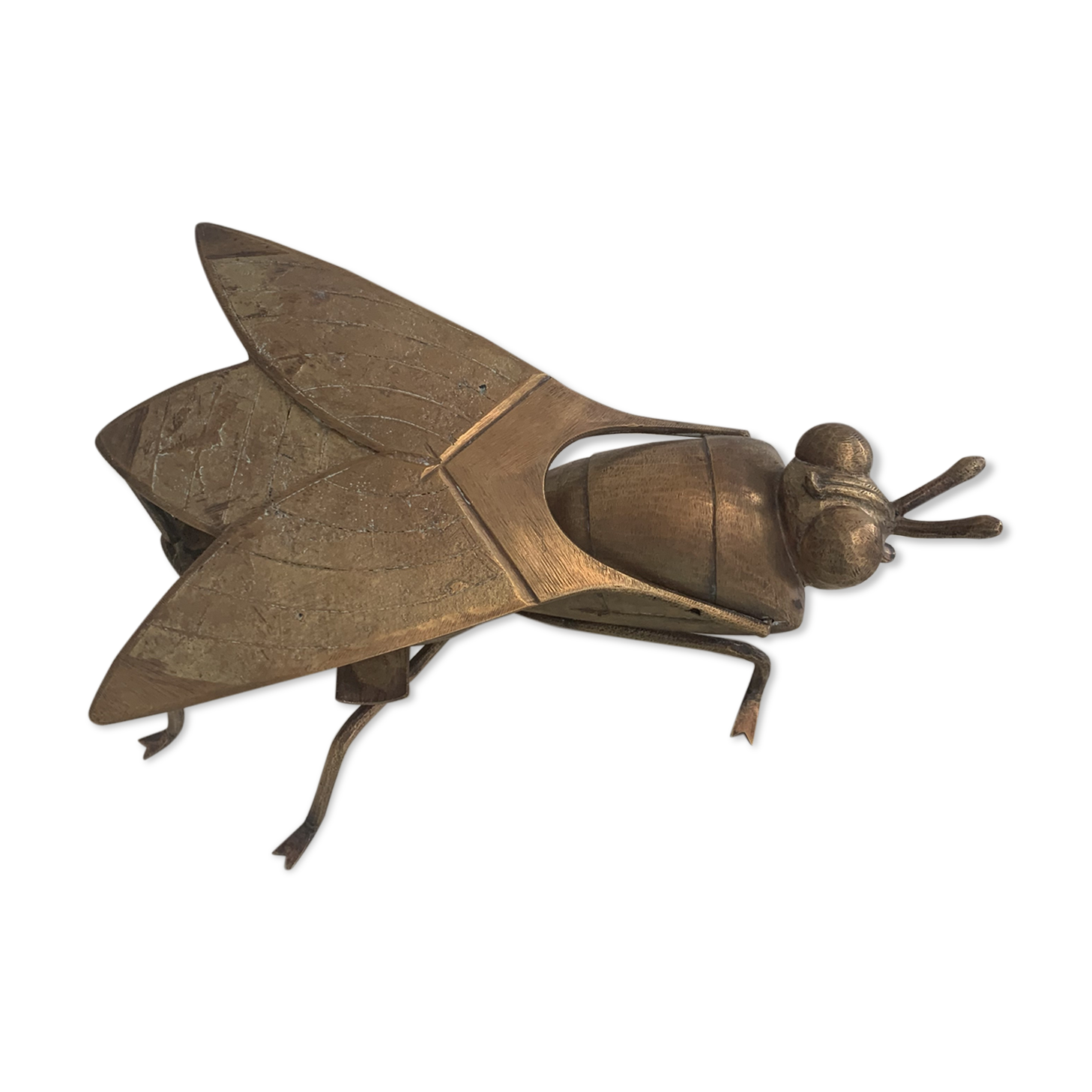 Brass fly ashtray 1970